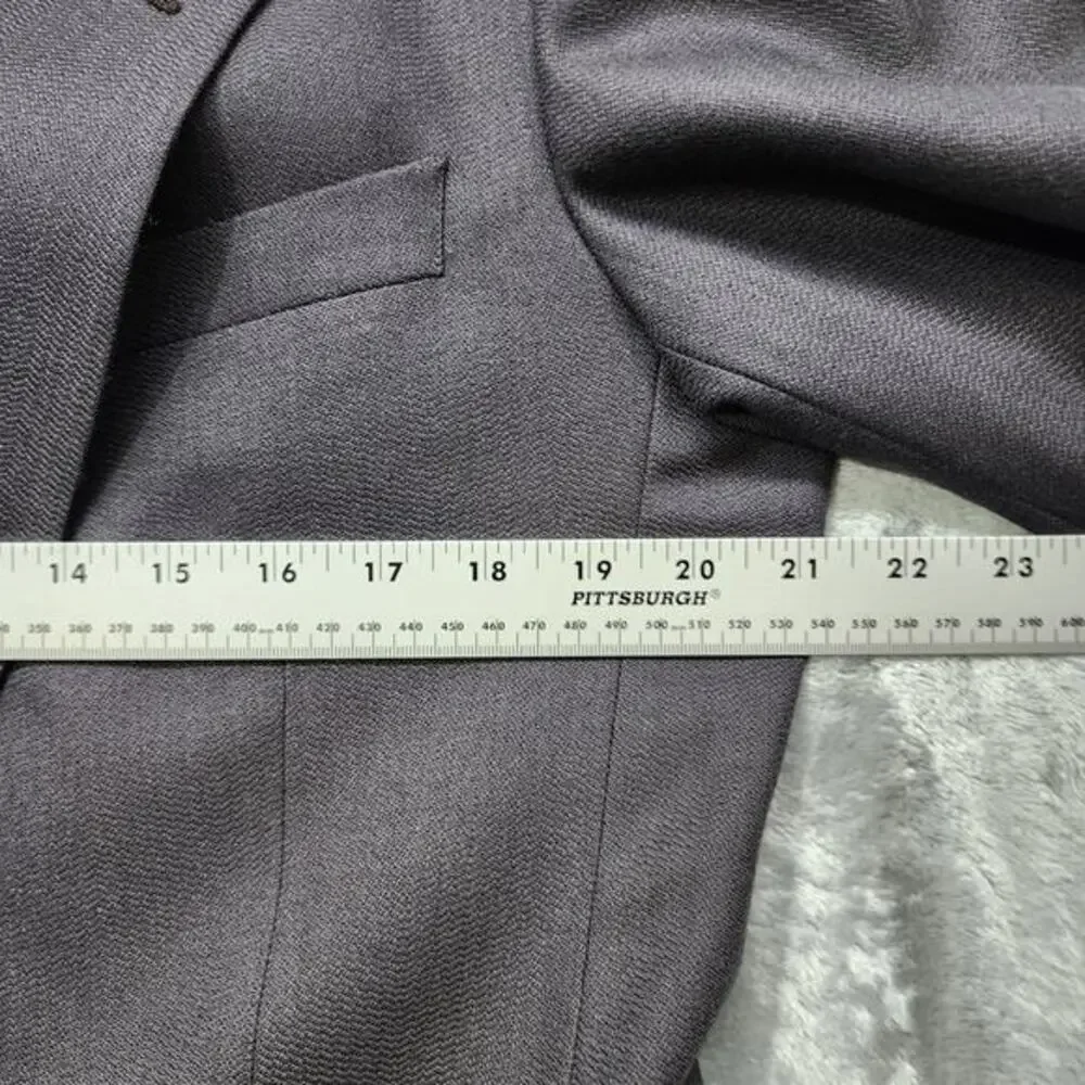 Vintage Ratner Clothes Sporleders Blazer Mens 41R Gray Wool 2-Button Suit Jacket